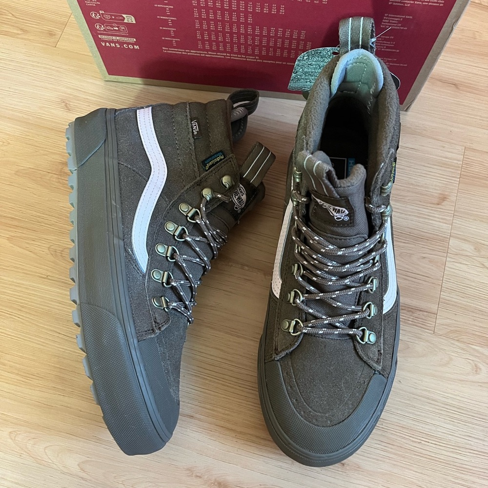 Vans MTE Sk8-Hi Dr Waterproof Teak Shoes Women 9.0 US Mens 7.5 Us - Picture 8 of 12
